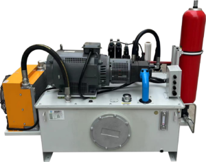 Hydraulic system of cutting machine equipment